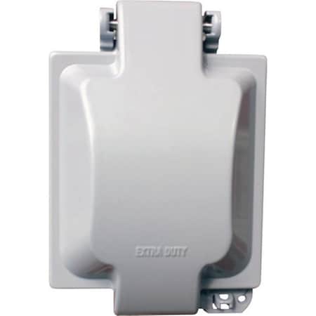 Sigma Electrical Box Cover, 2 Gangs, Metal 3424553